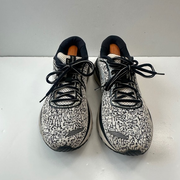 Brooks Adrenaline GTS 20 Running Shoes Cushioned Sneakers Black White Womens 9.5 - Picture 2 of 10